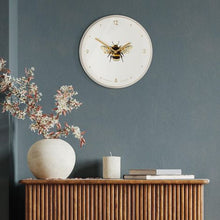 Load image into Gallery viewer, 12&quot; Bee in Bloom Wall Clock

