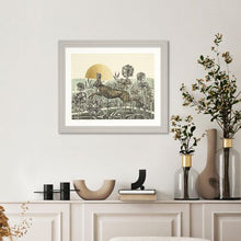Load image into Gallery viewer, Break of Dawn Hare Framed Print
