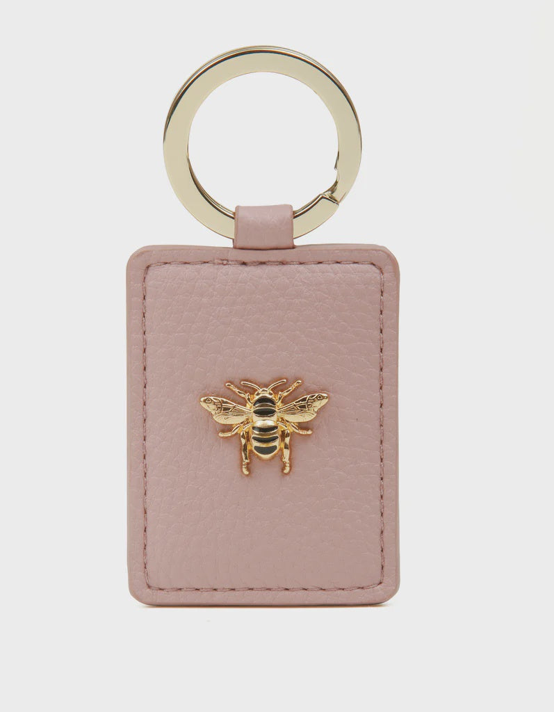 Key Ring with Bee Pink