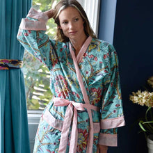 Load image into Gallery viewer, Blue Orchid Print Dressing Gown
