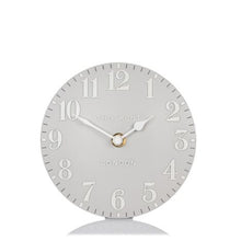 Load image into Gallery viewer, 6&quot; Arabic Mantel Clock Dove Grey
