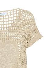 Load image into Gallery viewer, Sorbet Gabbi Knit Pullover Top Sandshell
