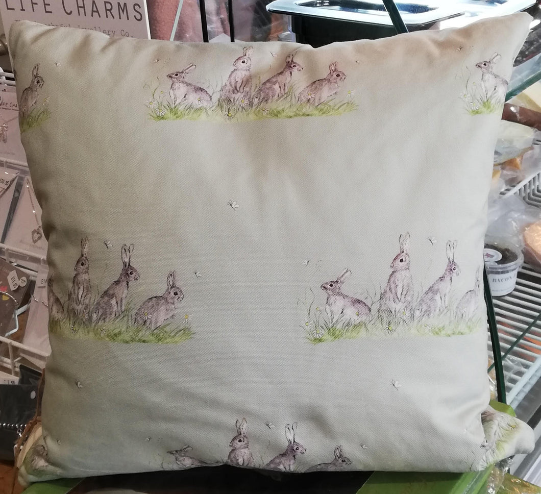Edgar Green & Friends Rabbits Cushion