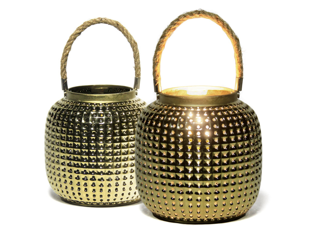 Golden Ceramic Lantern