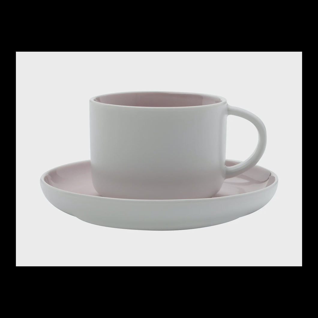 Maxwell and Williams Tint 250ml Teacup And Saucer Rose