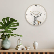 Load image into Gallery viewer, 12&quot; Wild Stag Wall Clock
