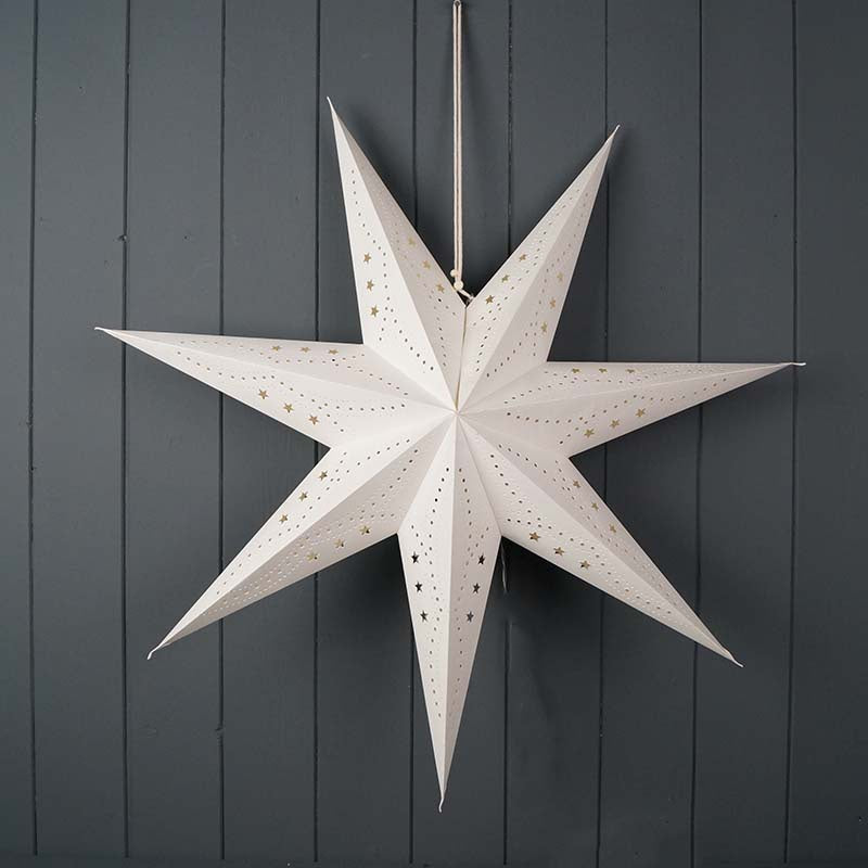Star Hanging Paper LED Decoration