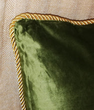 Load image into Gallery viewer, Apple Green Velvet Cushion

