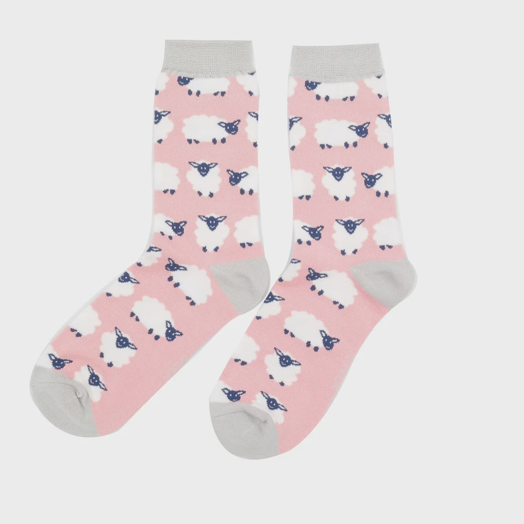 Happy Sheep Socks Dusty Pink