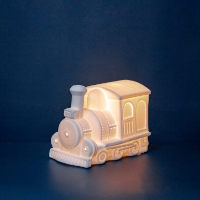 Train Porcelain Lamp