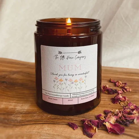 Mum Floral Scented Aromatherapy Candle