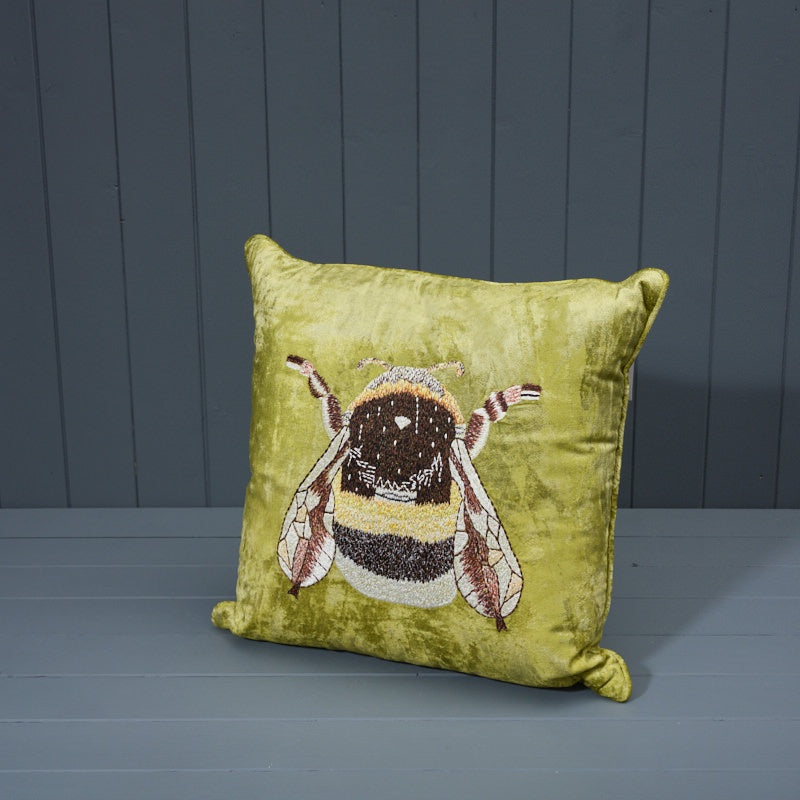 Handmade Bee Washable Cotton Cushion