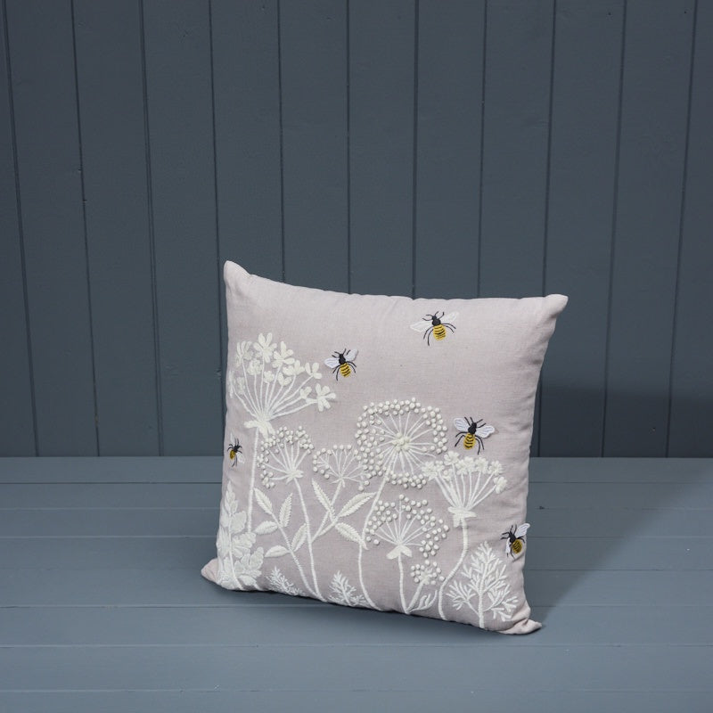 Handmade  Flying Bee Washable Cotton Cushion