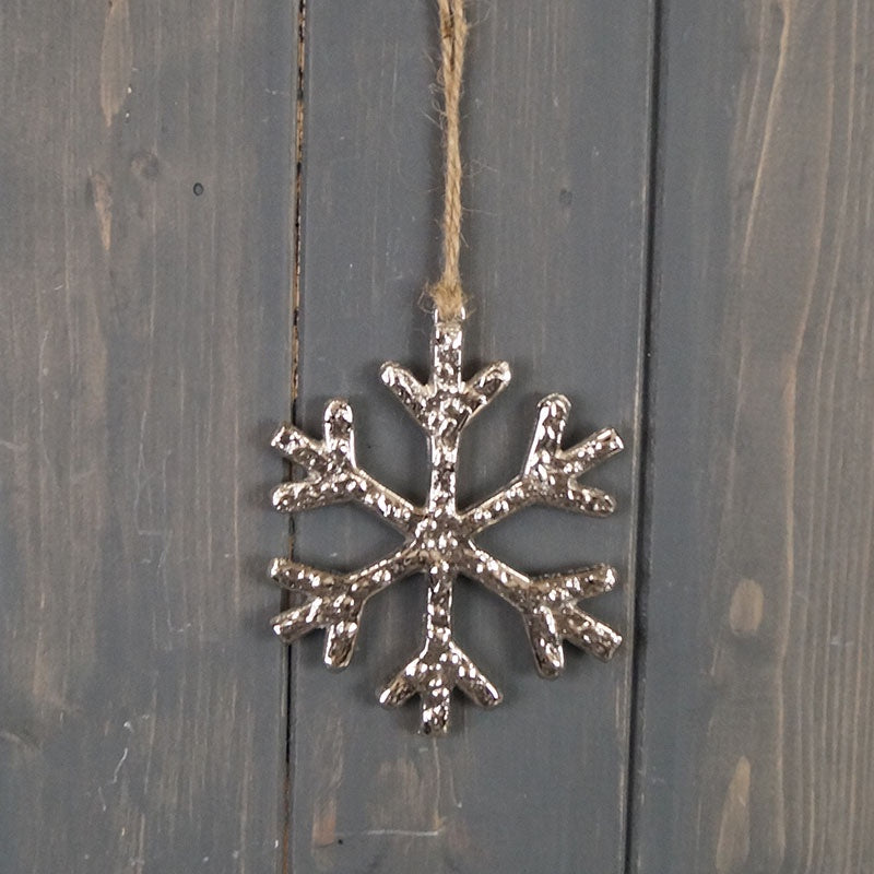 Hanging Metal Snowflake Decoration