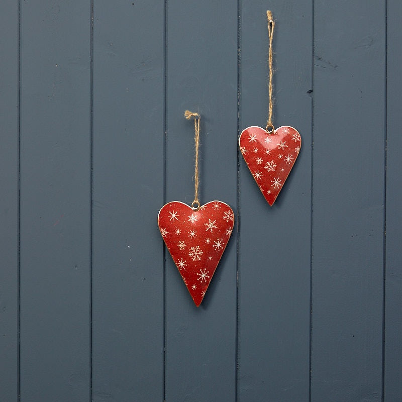 Hanging Red Patterned Heart