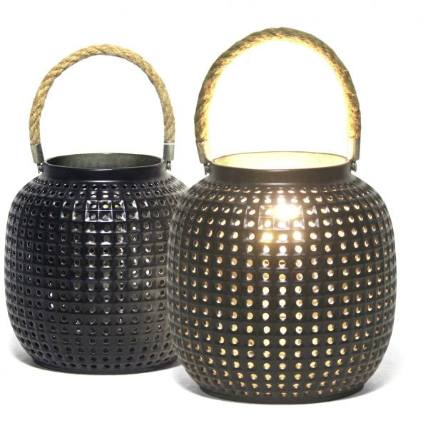 Black Ceramic Lantern