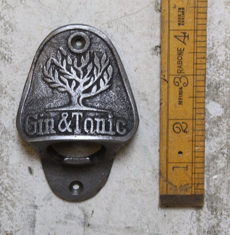 Bottle opener wall mounted GIN & TONIC