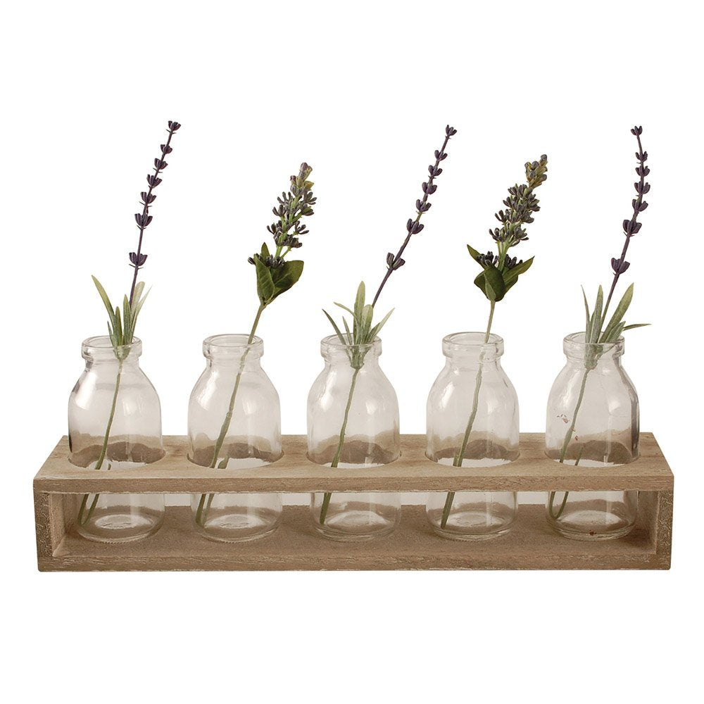 Tray with 5 Bottles 32x7x5cm
