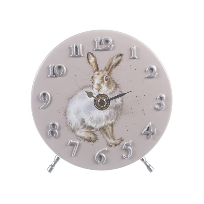 Winter Hare Mantel Clock