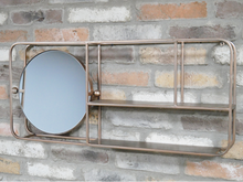 Load image into Gallery viewer, Metal Mirror Wall Shelf
