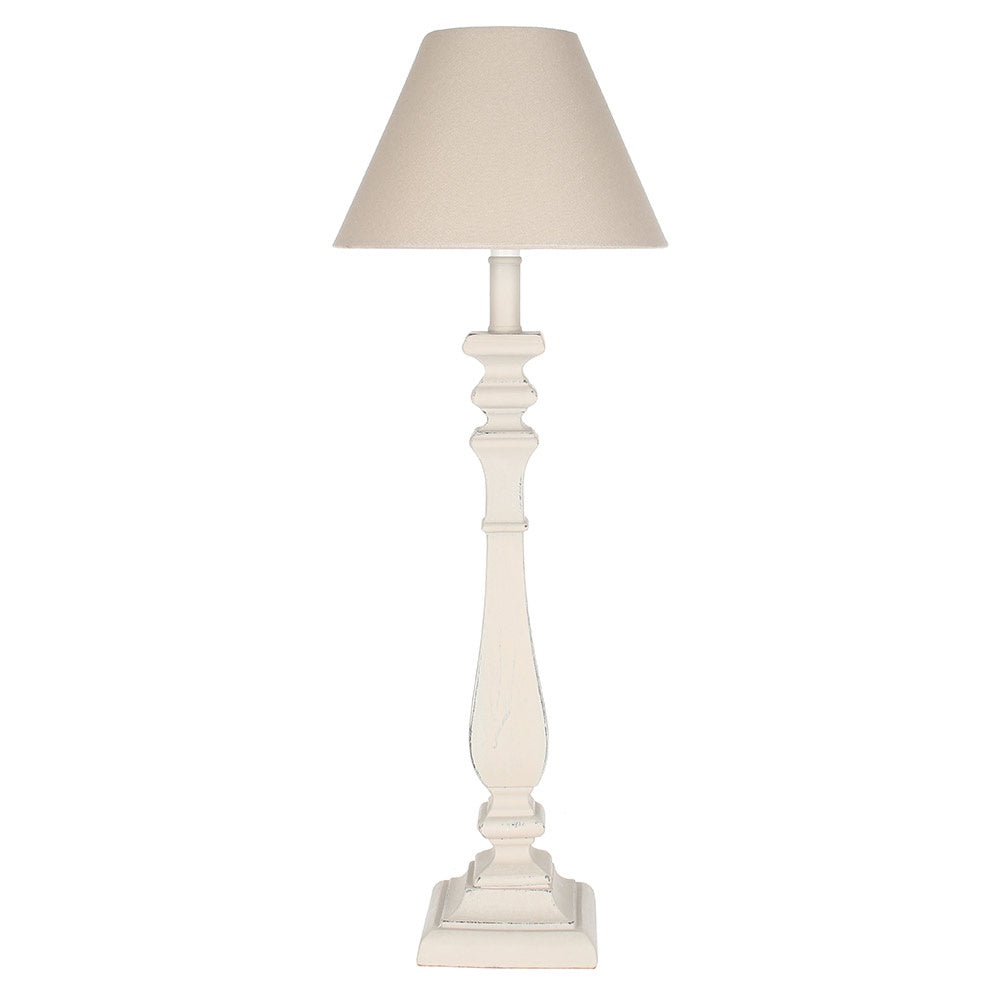 Table Lamp Beatrix French Grey With Shade 22x22x60cm